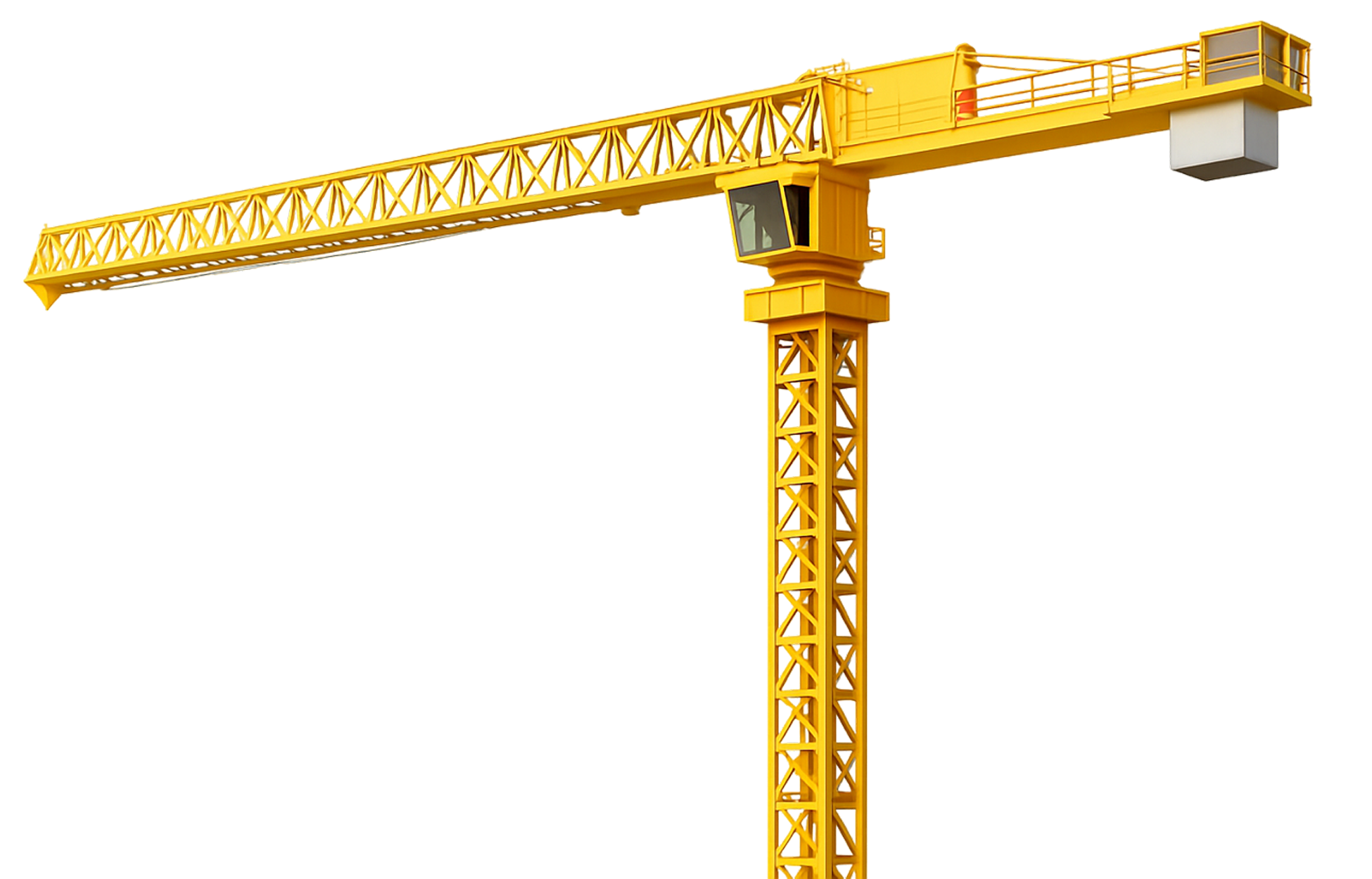 Construction crane against blue sky